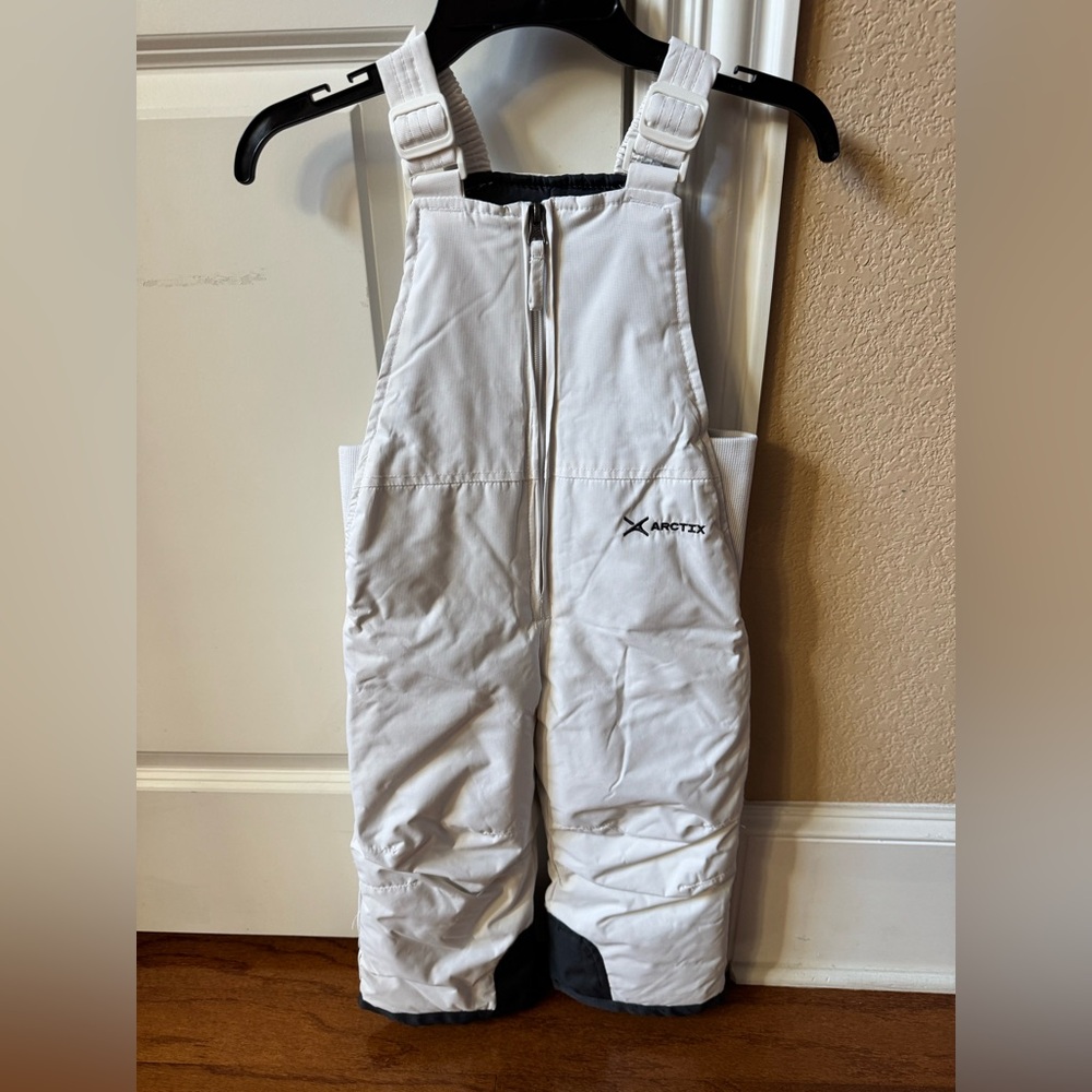 Arctix Kids' White Snow Bibs